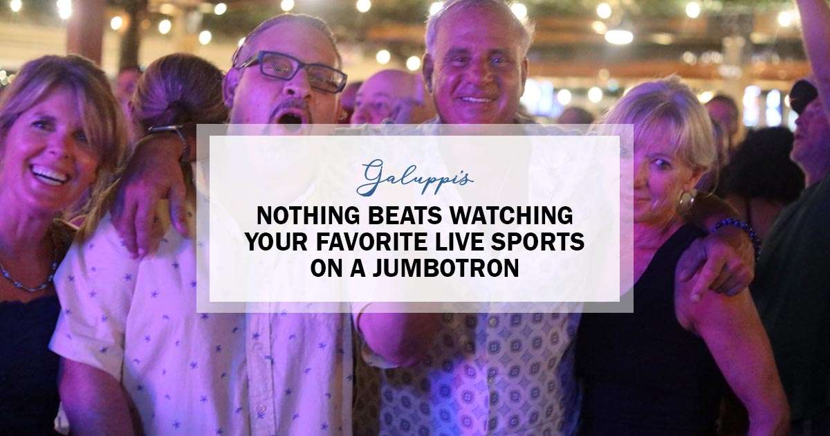sports on jumbotron galuppis Pompano Beach